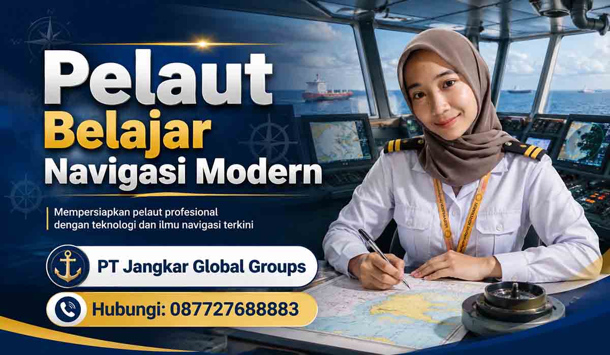 Pelaut Belajar Navigasi Modern
