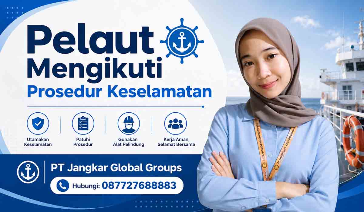 Pelaut Mengikuti Prosedur Keselamatan