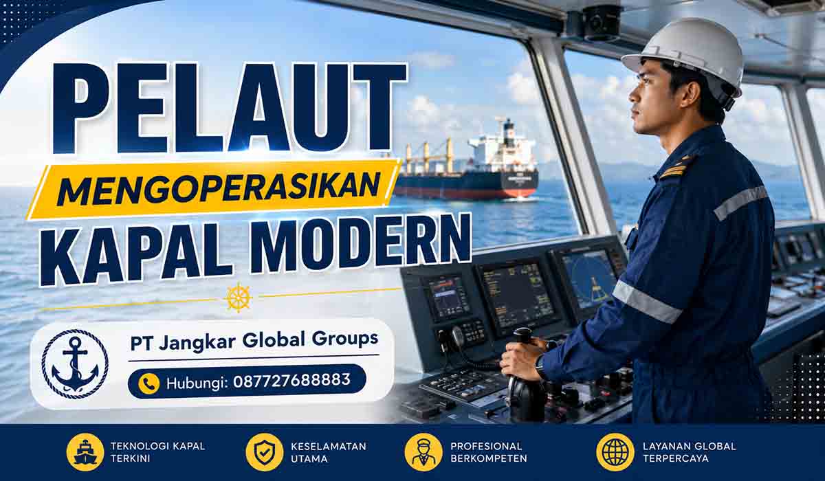 Pelaut Mengoperasikan Kapal Modern