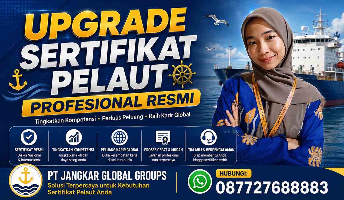 Upgrade Sertifikat Pelaut Profesional Resmi