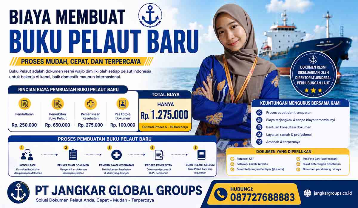 Biaya Membuat Buku Pelaut Baru