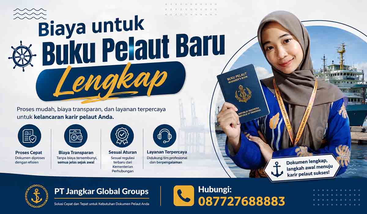 Biaya untuk Buku Pelaut Baru Lengkap