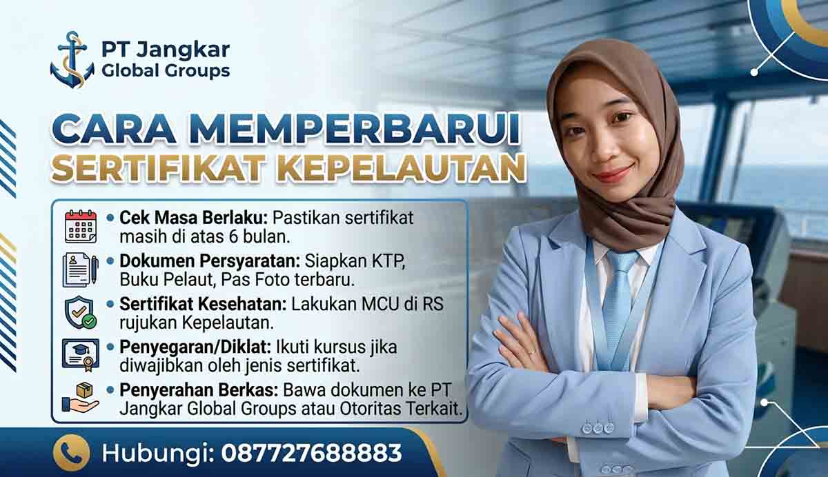 Cara Memperbarui Sertifikat Kepelautan