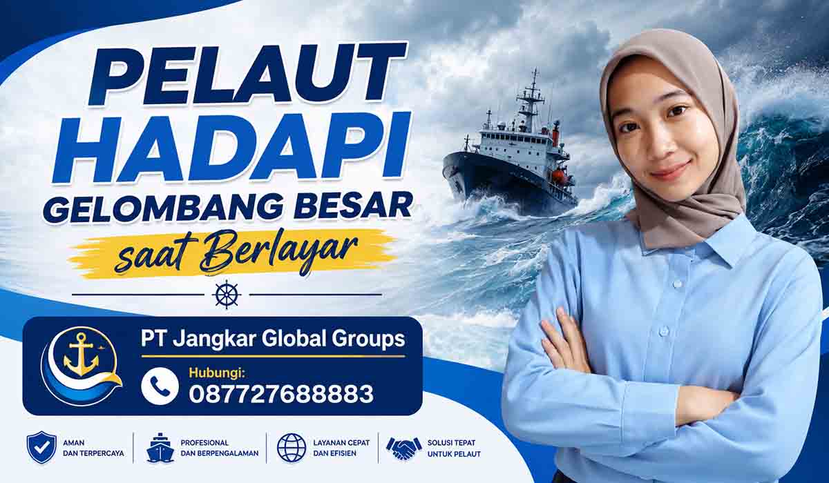 Pelaut Hadapi Gelombang Besar saat Berlayar