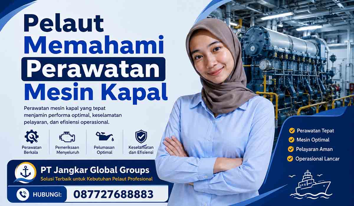 Pelaut Memahami Perawatan Mesin Kapal