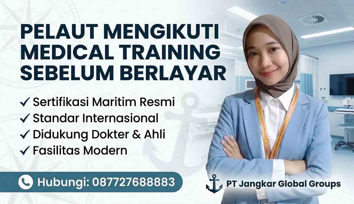 Pelaut Mengikuti Medical Training Sebelum Berlayar