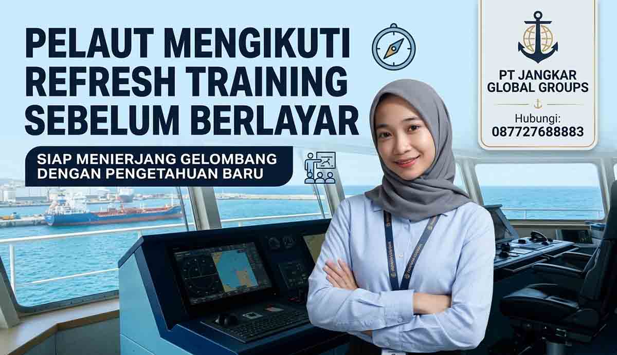 Pelaut Mengikuti Refresh Training Sebelum Berlayar