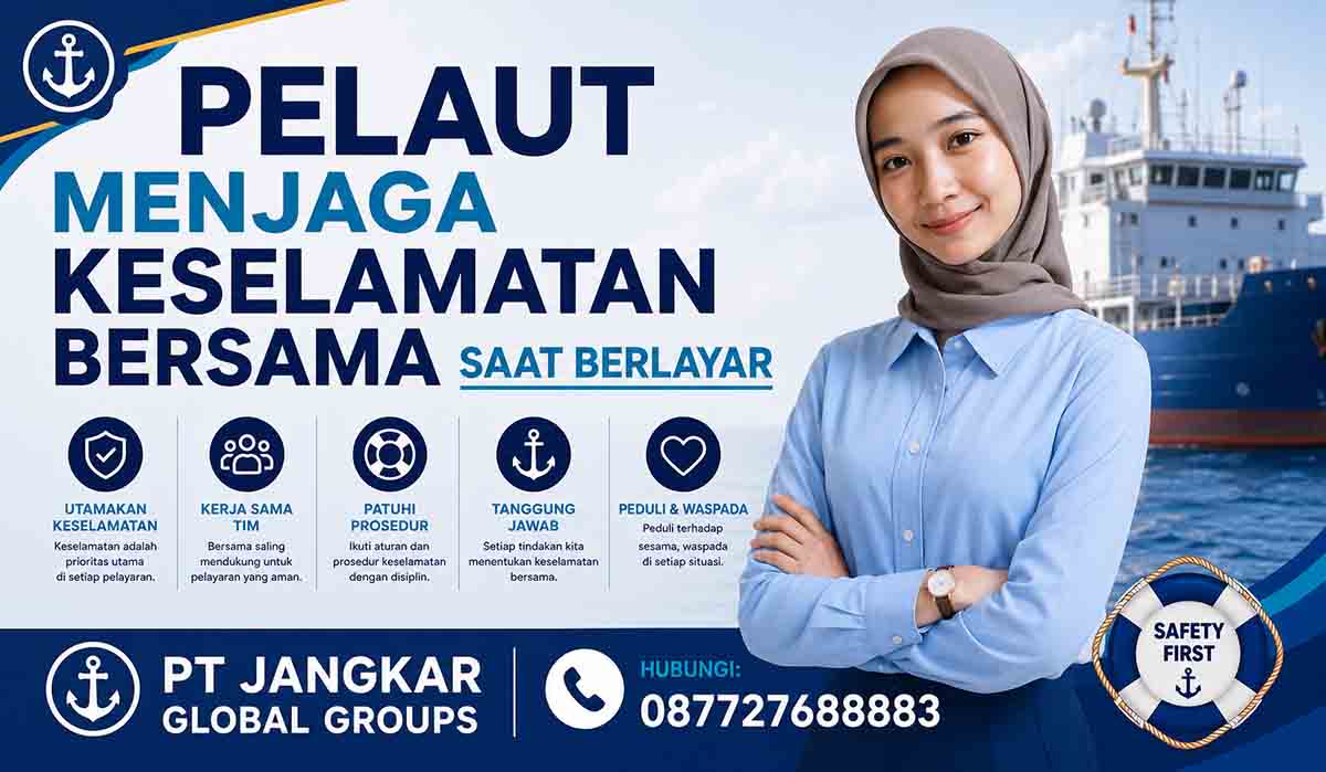 Pelaut Menjaga Keselamatan Bersama saat Berlayar