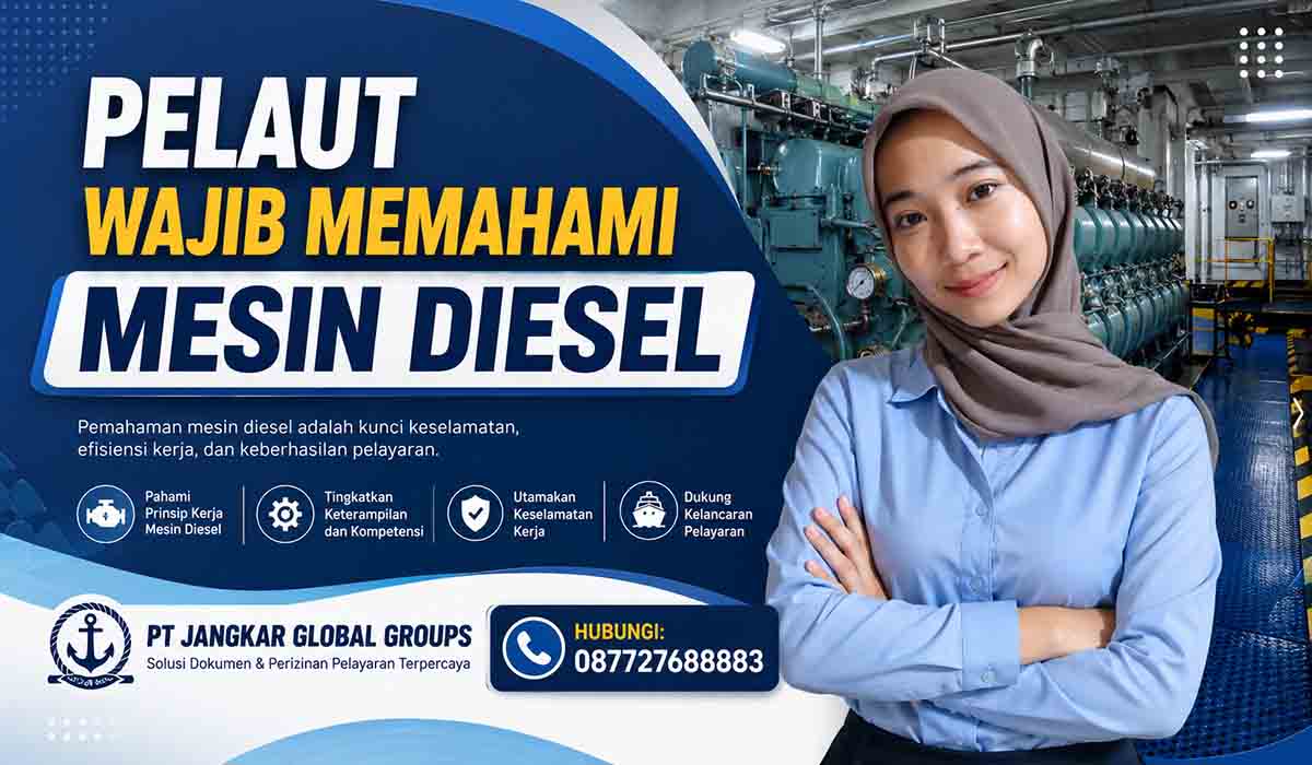 Pelaut Wajib Memahami Mesin Diesel